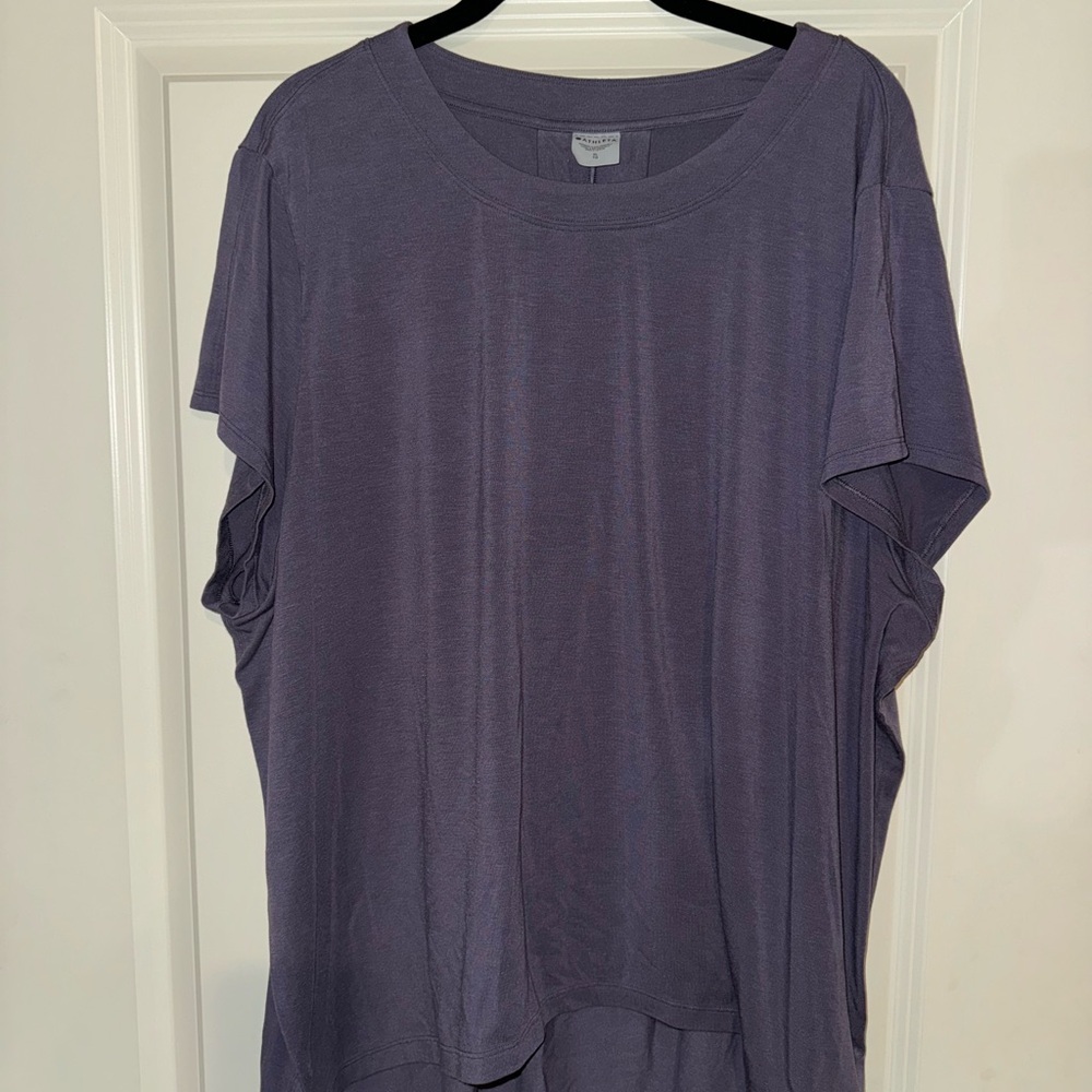 Athleta Lavender Short Sleeve Tee